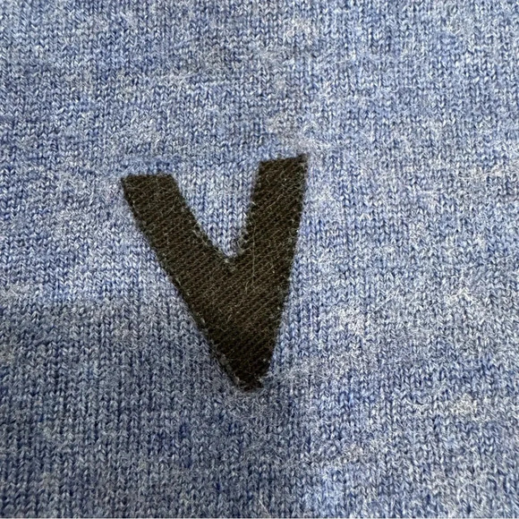 Mario Gilberti Italy Blue Merino Wool 1/4 Zip Men's Sweater Pullover Size:M - Picture 9 of 9